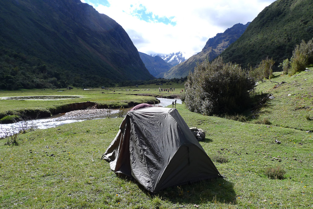 Notre tente lors d'un trek